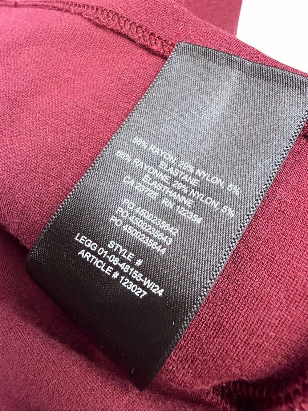 Aritzia Babaton Women’s Leda Ponte Knit Fit-&-Flare Longlseeve Dress Burgundy S - Picture 6 of 9